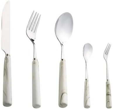 Cabilock Juego De 5 Piezas stainless steel cuberteria set de cubiertos cutlery set cutter set cubiertos cuter tenedores de cena juego de cuchara y tenedor y tenedor