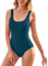 TcIFE Costume Intero Donna Un Pezzo Sportivo Costumi Interi con Coppe Imbottiti Push Up Costume Contenitivo Pancia Curvy Beachwear