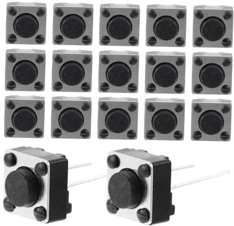 Hohopeti 100stücke Kunststoff Druckschalter Push Button Tasten Für Spielzeug Elektronische Geräte Leiterplatte Taster