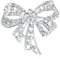 TOZBLEU 1 pcs Broche Dames,Broche de Diamant,Broche de Strass, Broche Bowknot, pour Fêtes, Banquets, Écharpe Décorée, Vêtements de Mode Bijoux, Accessoires de Manteau, Bijoux, Cadeaux(A)