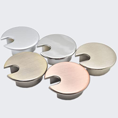 ZOAPDEBCE Schreibtisch Kabelloch -Desk -Lochabdeckung ， 35mm Computer Desk Line Hole Cover Grommet Desk Table Cable Tidy Outlet Port Surface Wire Hole Cover Switch Plates(Pearl Silver)