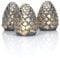 Tannenzapfen aus Beton | Herbstdeko | Weihnachtsdeko | optional z.B. mit Blattkupfer | Weihnachten | ab 4.99 Euro (5 Tannenzapfen, Gold, Dunkelgrauer Beton)
