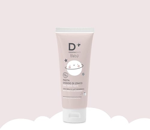 Pasta Ossido di Zinco per Bambini e Neonati - Con Miele, Lattoferrina e Vitamina E, Dermatologicamente Testata - Protezione e Sollievo da Arrossamenti, 100ml (1 pz, 100, millilitro)
