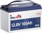 Timeusb 12V 100Ah TM Batteria al Litio con Protezione dalle Basse Temperature,1280Wh con 100A BMS,15000 Cicli Profondi,IP65 Batteria LiFePO4 per Motori Trolling,Yacht,Barche,Camper,Energia Domestica