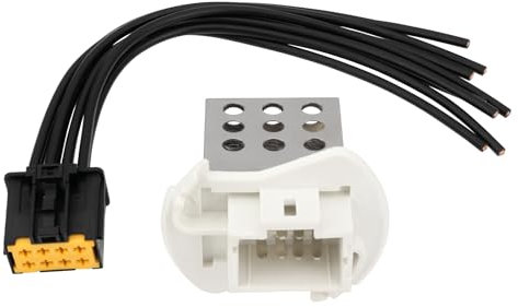 Be In Your Mind 1 Sets Car Blower Fan Resistor with Wiring Harness Plug Replacement Part 27100-00QAB 7701057557 Compatible with Renault Master (Mk2) 2003-2010