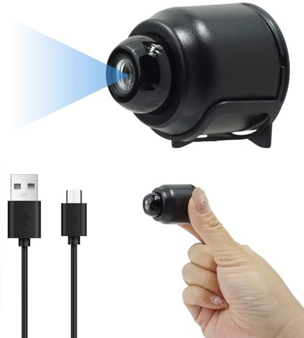 SELURK Mini cámara Espía Inalámbrica HD 1080p con Visión Nocturna, Detección de Movimiento y WiFi - Cámara de Seguridad Oculta para Vigilancia Interior/Exterior, Seguridad para Bebés, Oficina y Hogar