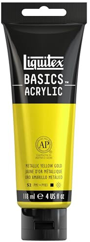 Liquitex Basics Acrylique Tube 118 ml Jaune D'Or Métallique