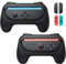 FASTSNAIL Impugnature per Switch 2/Switch 1, Adattatore compatibile con Nintendo Switch 2 per Joycon 2, Controller accessorio per Switch 2/Switch 1(Nero+Nero)
