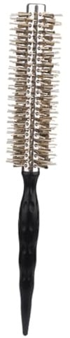 Rundhaarbürste Braun und Aluminium für Locken Styling