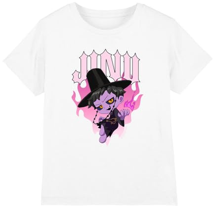 Kpop Demon Hunters Unisex Kid's Jinu Demon Heart Flames T Shirt