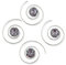 Rivelle Damen Curlie Strass 8 mm violett 8 Stück Swarovski Haarspiralen Haarschmuck Hochzeit Brautschmuck