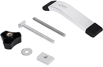 Akozon Morsetti Metallo, Morsetto di Fissaggio per T-Slot T-Track DIY Utensile per Lavorazione del Legno, Fascette di Fissaggio ad Azione Rapida in Metallo Set 8mm(Clamp satz)