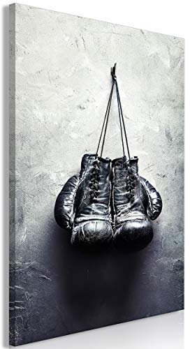 decomonkey Bilder Boxhandschuhe 40x60 cm 1 Teilig Leinwandbilder Bild auf Leinwand Vlies Wandbild Kunstdruck Wanddeko Wand Wohnzimmer Wanddekoration Deko Sport