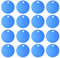 16 Stück Stempel Blanko Tags Aluminiumlegierung Runde Tag mit Loch Haustiere Blank Tag Traktionsseil Anhänger Zubehör für Welpen Haustier DIY 3. 5Cm/ 1. 4In (Tiefblau)