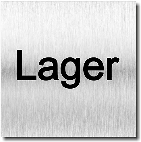 Türschild Lager Schild UV Druck 12 x 12cm - 3mm Aluverbund - Made in Germany - Art.Nr. 2123