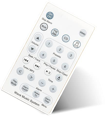 Universal Ersatzfernbedienung für Bose Wave Sound Touch Music Radio System I II III IV - ohne Akku - Weiß