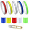 GZjiyu 10 Rollen Reflektorband Selbstklebend, PVC Warnaufkleber Reflektierend für Autos Motorrad Fahrräder Straßenmarkierung Nachtschutz (2 Größen: 1cm x 8m, 5cm x 1m)