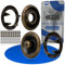 Näh-freie Druckknöpfe Set, Ø 18 mm aussen, 20 Paare, in Bronze, aus Messing, Kit ohne Zange, Druckknopf für Bekleidung, Bastelarbeiten, DIY Projekt, Zackenring Druck Knopf, Reparatur Knöpfe Nähzubehör