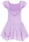 Arshiner Ballettkleider Mädchen Ballettkleidung Kinder Ballerina Kleid Lila Ballettrock Baumwolle Ballettanzug Tanzbody mit Rock Tütü 7-8 Jahre