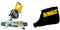 DEWALT - Scie à Onglet Radiale 230V - DWS774-QS - Scie Haute Performance avec Système XPS - Inclinaison de la Lame 48° - Lame Ø 216mm - Vitesse 6300tr/min - 1400W & DE7053-QZ Sac à poussière