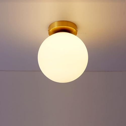 Mengjay Moderne Deckenleuchte Deckenleuchten, Deckenleuchten Leuchten E27 aus Glas,für Studium, Gang, Garderobe. (Groß)