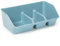 CABLEPELADO Organizador Fregadero estropajero, Organizador de Fregadero, Guarda Estropajo de Cocina, Soporte para Fregadero Estropajo de Cocina, 21.5 cm Longitud, 3 módulos, Plástico, Azul