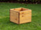Charles Taylor Small Square Open Wooden Outdoor Planter, Flower Pot