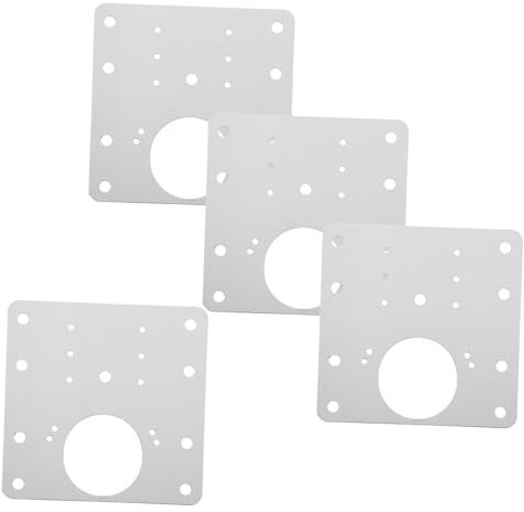 GLEAVI 4 Stück Scharnier Reparaturplatte Reparatursatz Für Türscharniere Scharniere Reparieren Scharnier-reparatursatz Reparaturset Für Türen Platten Ausbessern Rostfreier Stahl Schrank
