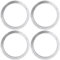 Pyatofly 4 placas giratorias de aluminio para tocadiscos (30,5 cm), color plateado