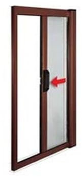 1PEZZO ZANZARIERA A RULLO LATERALE CHIUSURA A GANCIO COLORE MARRONE - cm.150x250h.