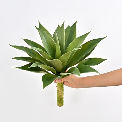 25,6 Pollici Pianta di Agave Artificiale Piante Artificiali Agave Finta Pianta Grassa Pianta di Agave Finta per Decorazioni per Interni Ed Esterni, Regalo di Inaugurazione della Casa(#2)