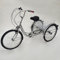 Balider Dreirad für Erwachsene Senioren, 24 Zoll 6 Geschwindigkeit 3 Rad Fahrrad mit Korb, Cityfahrrad Tricycle mit Kotflügel& Reflektierende Lichter (Silbrig)