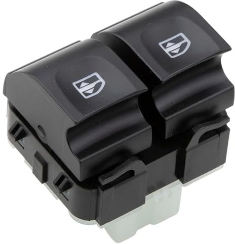 INXKED Botonera Elevalunas Interruptor Elevación Ventana para Dacia Duster Logan Sandero 2010-2021, Mando Elevalunas, Negro, Botón Pulsador, ON-OFF