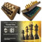 Pocket Size Chess Set, Travel Chess Set, Magnetic Chess Board and Pieces, Portable Chess Set, Magnetic Chess Set with Built-in Storage, Foldable Chess Board, Handcrafted (5 inches)