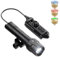 VASTFIRE Tactical Flashlight Four Light Source 1200 lumens LED Remote Pressure Switch for 20mm Picatinny Rails (4 in1 Light Source)