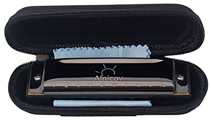 Bestvisse Blues Mundharmonika Key-of-C, 10 Löcher 20 Töne Mundharmonika Professionelle Mundorgel für Erwachsene, Anfänger und Studenten