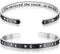 Yifnny Inspirationsarmband, Graviertes Edelstahlarmband Verstellbares Armband Sonne und Mond Armband Schmuck Ladies Friendship Geschenk (She believed she could ... so she did)