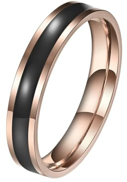 Tolldek Verlobungsring Damen 4MM, Simple Klassiker Damenringe Pärchenringe, Edelstahl Verlobungsring Eheringe Silber Weiß für Frauen