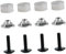 JISADER Eishockey Visier Hardware Kit, Sichere M4 Schrauben, Hockey Helm Zubehör