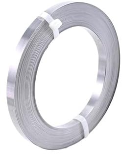 Generico 10 Metri 0.25mmx3mm Filo di Riscaldamento Piatto al Nichel-Cromo, Spessore 0.25 mm, Nastro in Lega di nichelcromo per Saldatura Striscia di Lamina Metallica, Cinturino in lamiera per Nastro