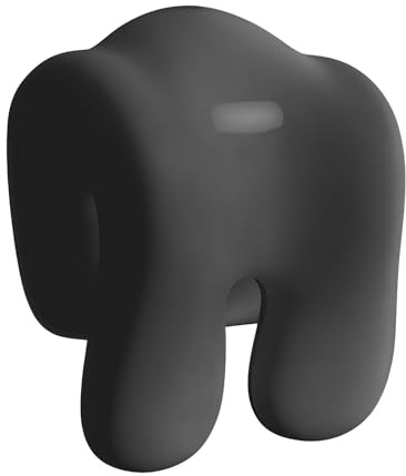 Sporgo Nackenstütze mit Memory-Effekt: Bürostuhl Kopfstütze, Ergonomisches Nackenkissen, Elastisches Sitzkopfstütze, Erwachsene und Student Nackenstütze, für Bürostühle, Drehstuhl, Reisen - Schwarz