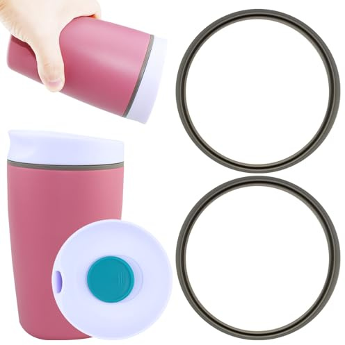 Lot de 2 joints en Silicone de rechange pour Owala gobelet à café avec couvercle coulissant Joint d'étanchéité en silicone anti-fuite,compatible avec Owala SmoothSip Slider Smoothsip 12 /20 oz ZY05A