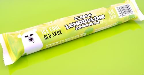 40 paletas de hielo clásicas de limón y lima, paquete de 40 unidades de 50 ml, limón y lima