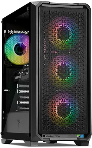 YEYIAN PC Gamer Vault | Intel Core i5-14400F 10 Cores up to 4.7GHz | NVIDIA GeForce RTX 5060 8GB GDDR7 | 32GB DDR5 6000MHz | SSD 1TB NVMe Gen4 | Win 11 Pro