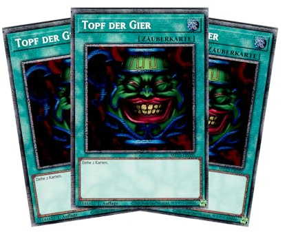 Topf der Gier - Playset (3 Karten) - MP25-DE050 - Starlight Rare - 1. Auflage - Deutsch - Yugioh - 2025 Mega-Pack Tin - mit RC-Fieldcenter