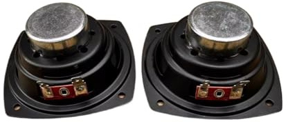 Haut-Parleur Large Bande Haut de Gamme de 3 Pouces 87 mm : Aimant en néodyme et cône en Fibre de Laine (16 Ω/15 W, 87 mm OD) 2 pièces