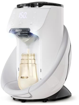 Neno Primavera Flaschenzubereiter Baby - Automatische Zubereitung von Babynahrung - Milchpulver Automat mit Temperatureinstellung 35 bis 70 Grad - Kompatibel mit verschiedenen Flaschen