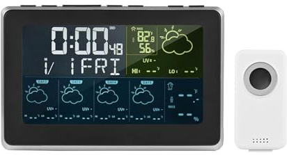 Stazione Meteorologica Tuya WiFi Smart LCD APP Controllo Termoigrometro Digitale Previsioni Meteo Temperatura Umidità Monitor Preciso Veloce Monitoraggio In Tempo Reale
