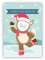 20 Retro Weihnachtskarten mit ihrem Foto als Weihnachts Fuchs - ohne unser Logo auf d. Rückseite • Klappkarten Set mit Umschlag als liebevoller Weihnachts Gruss für Familie und Freunde