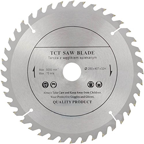 Sega lama per sega circolare (abilità) 250 mm x 32 mm per legno, disco di taglio circolare 250 mm x 32 mm x 40 denti
